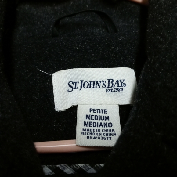 St. John's Bay Black Wool Petticoat - Picture 2 of 9